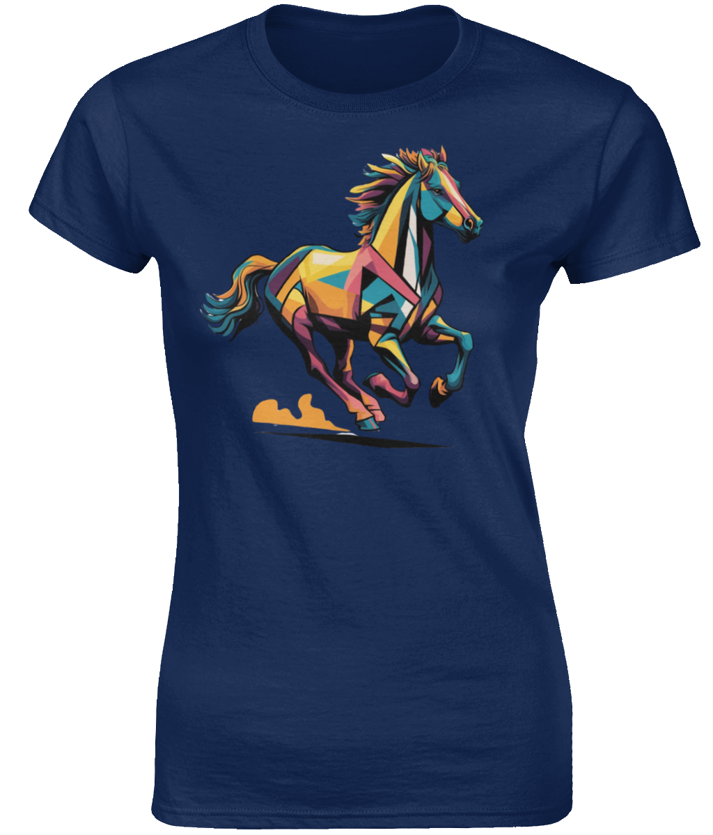 Equine Elegance: Abstract Gallop